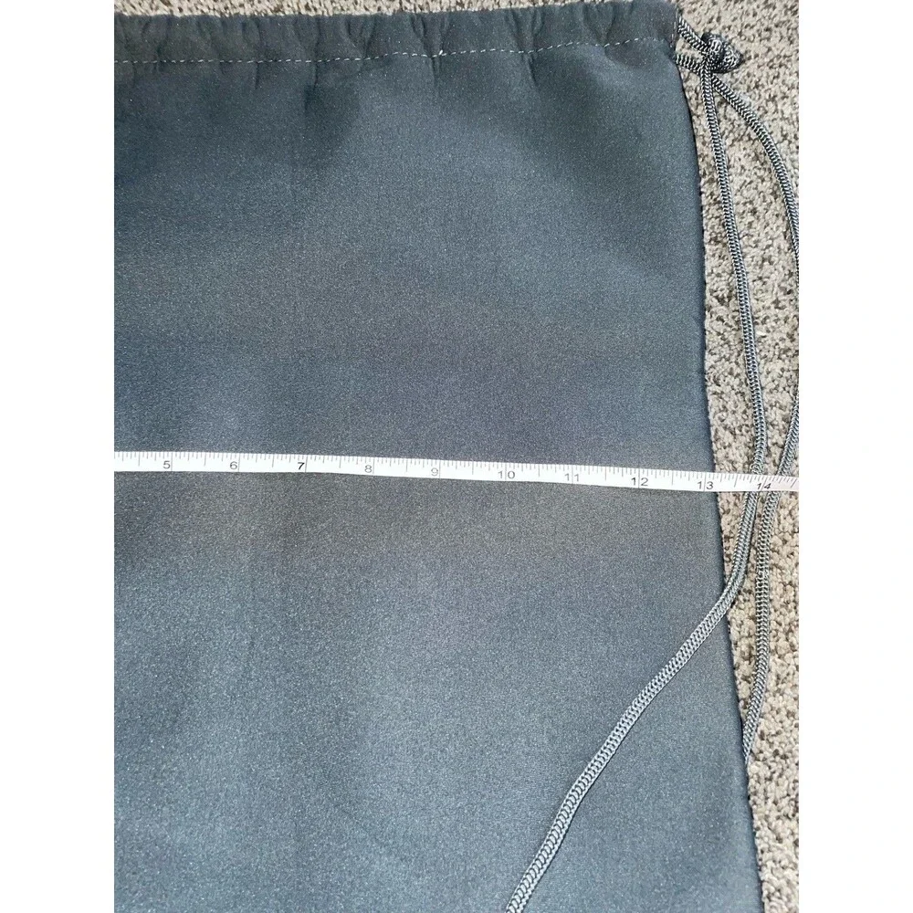 Rodan + Fields Drawstring Backpack Purple Green Gray Gym Cinch Sack Bag NWOT